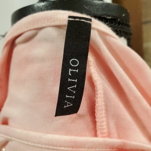 Olivia Tie Die Blouse Top Embellished Stretch Lace small - Picture 7 of 10